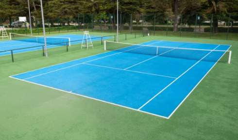 synthetic tennis court